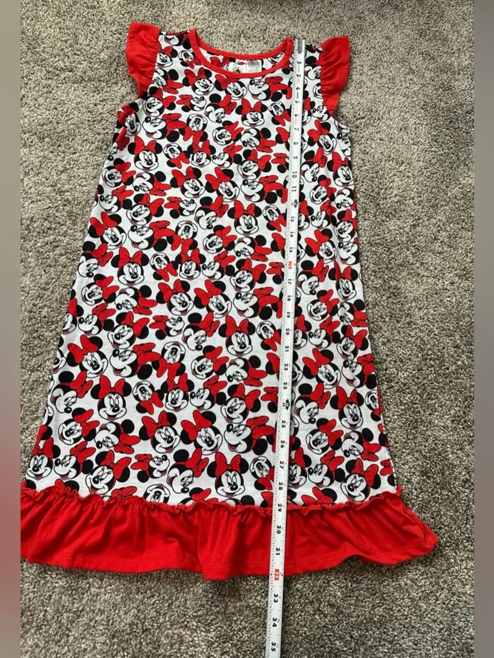 Disney Girls Minnie Mouse Long Nightgown NWOT Size 11/12 - Picture 2 of 7